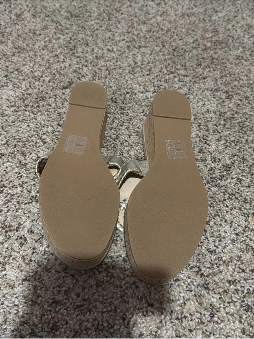 Jack Rogers gold metallic